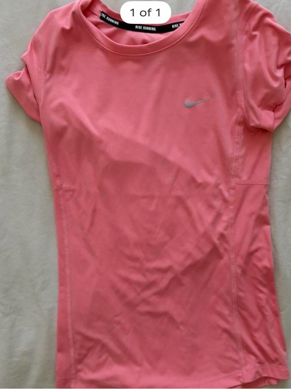 Nike Women's Coral Pink Short Sleeve Dri-FIT Tee